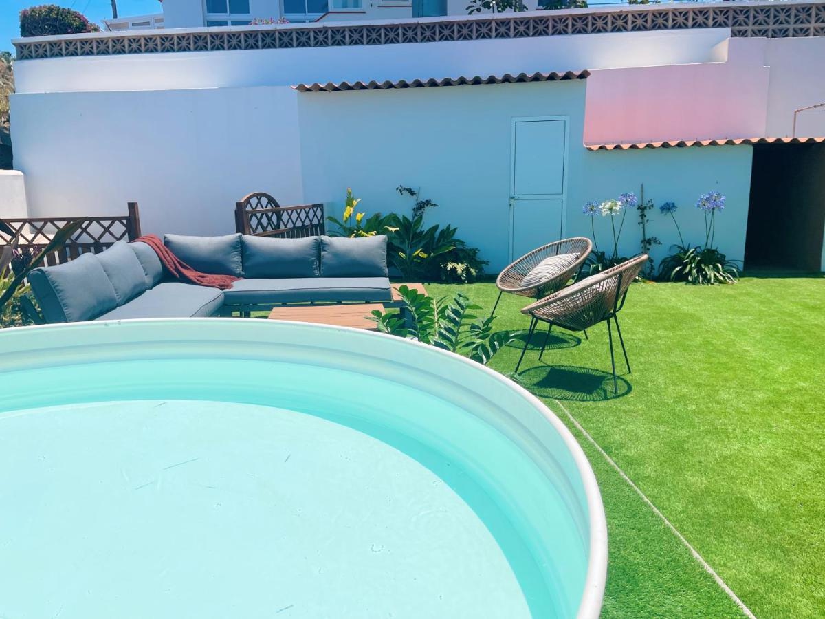 Вілла Casa Con Piscina Y Jardin Con Vistas Al Mar Puerto de la Madera Екстер'єр фото