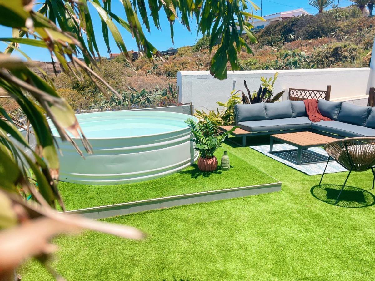 Вілла Casa Con Piscina Y Jardin Con Vistas Al Mar Puerto de la Madera Екстер'єр фото