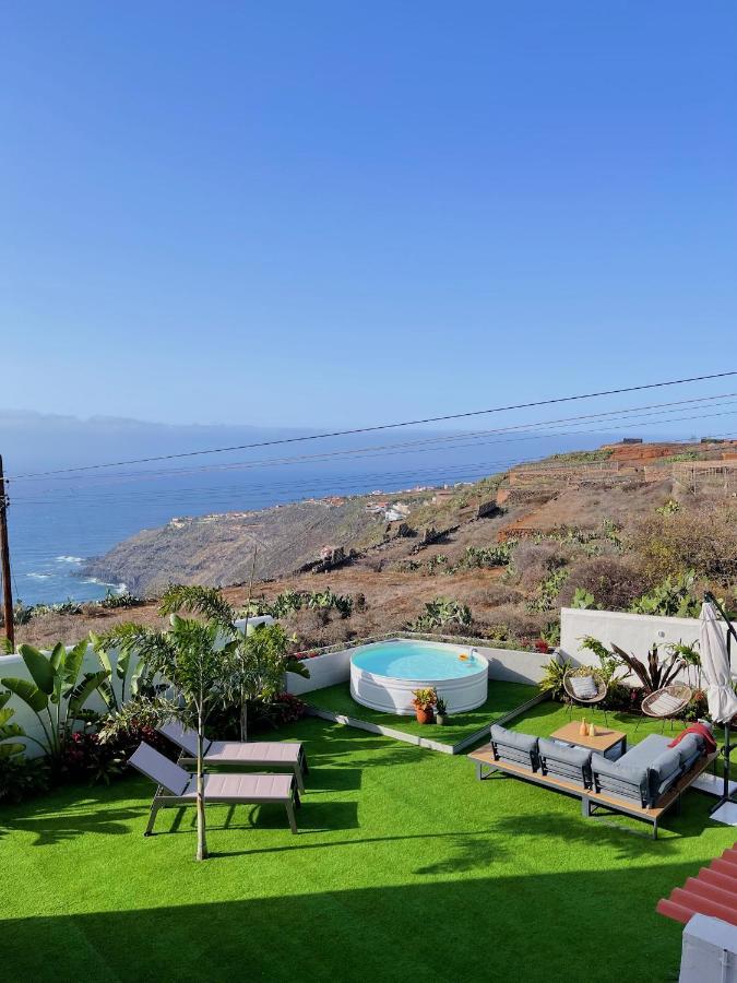 Вілла Casa Con Piscina Y Jardin Con Vistas Al Mar Puerto de la Madera Екстер'єр фото